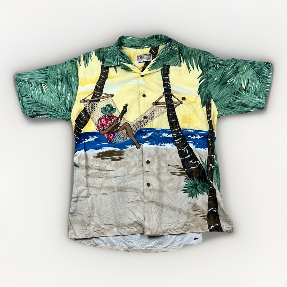 Tori Richard Hawaiian Shirt Mens 2XL Aloha Tropical Floral Camp Classic Car USA